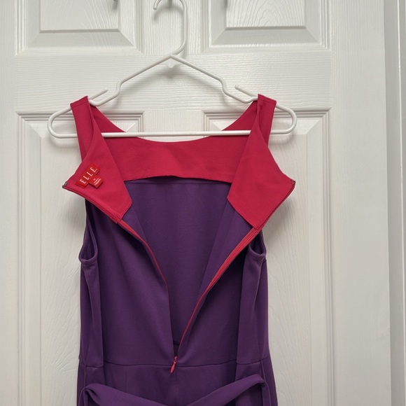 Elle Purple Color Block Dress - Picture 6 of 8
